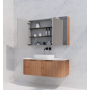 Solid timber flute mirror cabinet 1200 Solid timber flute mirror cabinet 1200